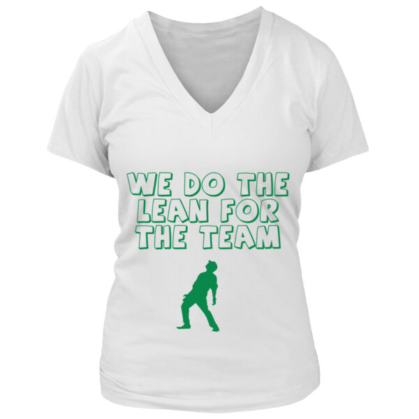 We Do the Lean for the Team - Light - Women's Premium Deep V-Neck T-Shirt Thumbnail