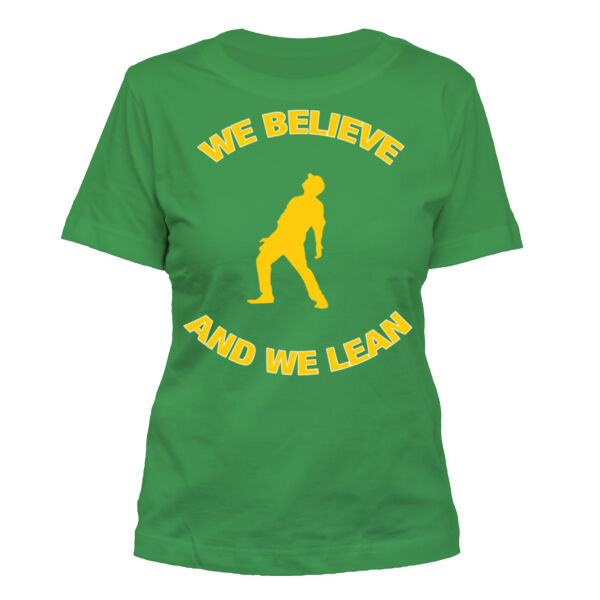 We Believe and We Bernie Lean - Women's Standard Misses Cut T-Shirt Thumbnail