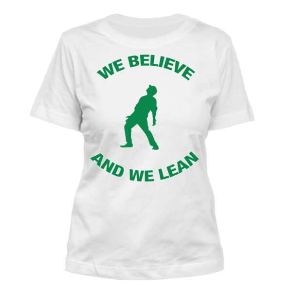We Believe and We Bernie Lean - Women's Standard Misses Cut T-Shirt Thumbnail