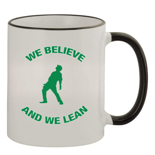 We Believe and We Bernie Lean - 11oz Colored Rim & Handle Mug Thumbnail