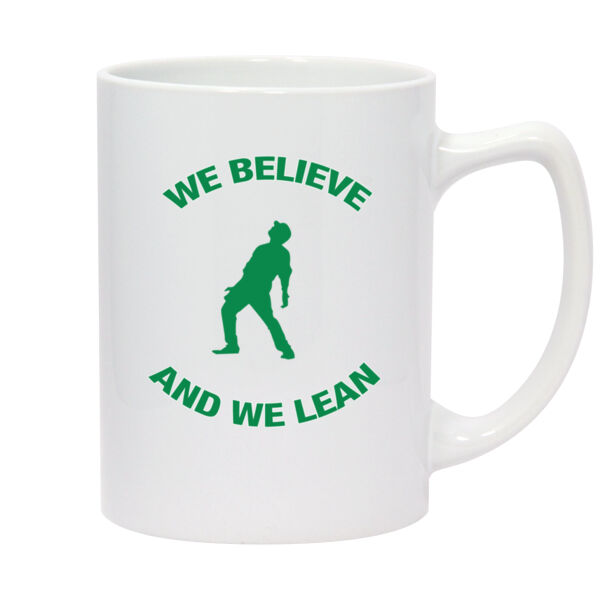 We Believe and We Bernie Lean - 14oz White Statesman Mug Thumbnail