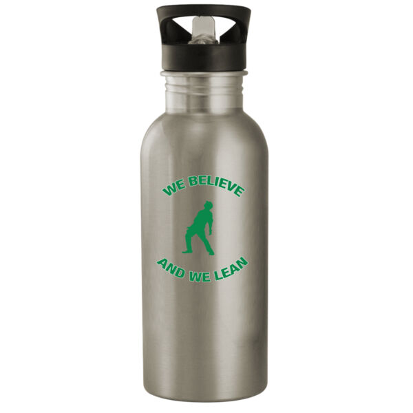 We Believe and We Bernie Lean - 20oz Stainless Steel Water Bottle Thumbnail