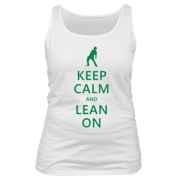 Keep Calm and Lean On - Women's Basic Tank Top Thumbnail