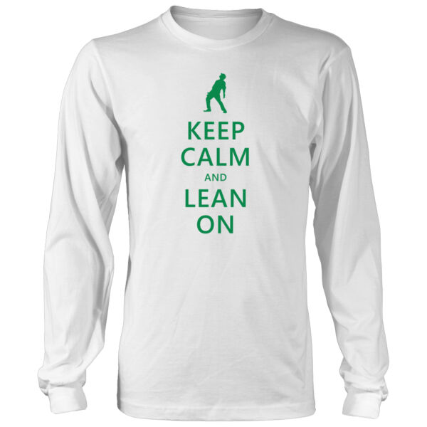 Keep Calm and Lean On - Men's Heavy Long-Sleeve T-Shirt Thumbnail
