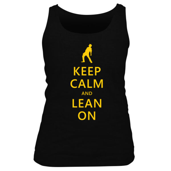 Keep Calm and Lean On - Women's Basic Tank Top Thumbnail