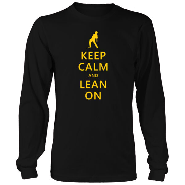Keep Calm and Lean On - Men's Heavy Long-Sleeve T-Shirt Thumbnail