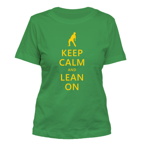 Keep Calm and Lean On - Women's Standard Misses Cut T-Shirt Thumbnail