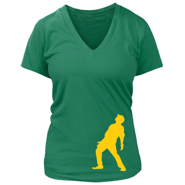 Bernie Lean - Women's Premium Deep V-Neck T-Shirt Thumbnail