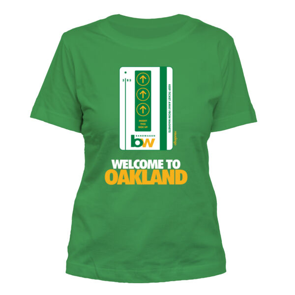 Oakland Bart Bandwagon - Women's Standard Misses Cut T-Shirt Thumbnail