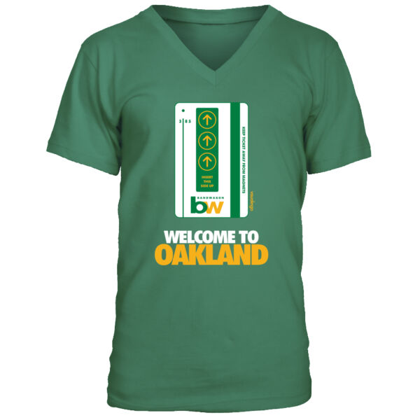 Oakland Bart Bandwagon - Men's Premium V-Neck T-Shirt Thumbnail