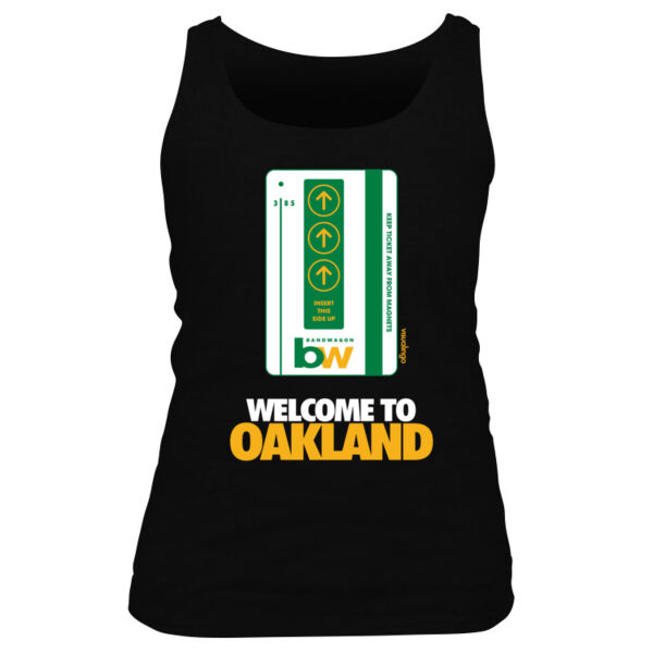 Oakland Bart Bandwagon - Women's Basic Tank Top Thumbnail