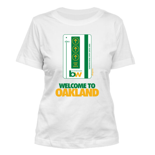 Oakland Bart Bandwagon - Women's Standard Misses Cut T-Shirt Thumbnail