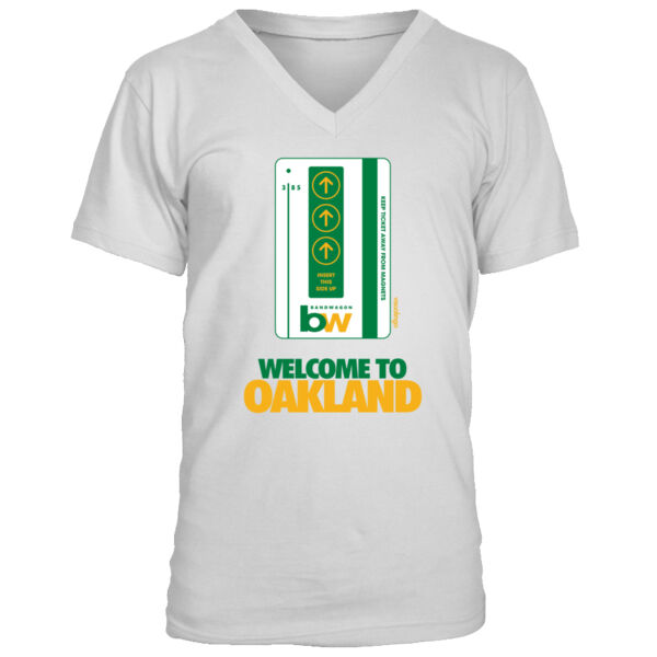Oakland Bart Bandwagon - Men's Premium V-Neck T-Shirt Thumbnail