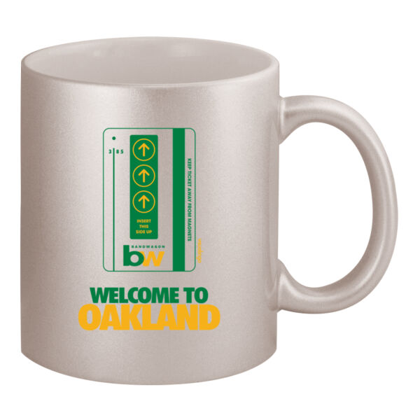 Oakland Bart Bandwagon - 11oz Metallic Silver Mug Thumbnail
