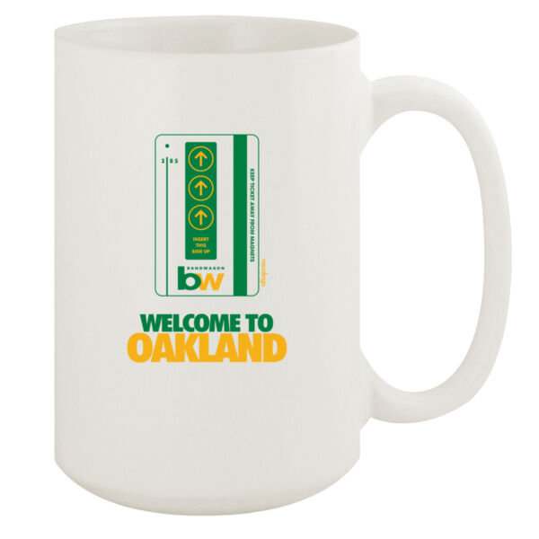 Oakland Bart Bandwagon - 15oz White Mug Thumbnail