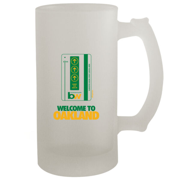 Oakland Bart Bandwagon - 16oz Frosted Beer Stein Thumbnail