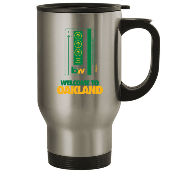 Oakland Bart Bandwagon - 14oz Stainless Steel Travel Mug Thumbnail