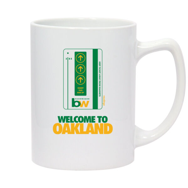 Oakland Bart Bandwagon - 14oz White Statesman Mug Thumbnail