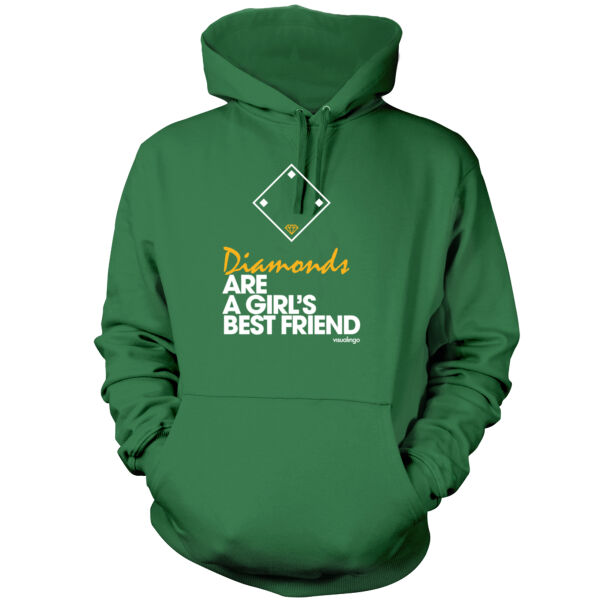 Diamonds Are A Girls Best Friend - Men's Pullover Hoodie Sweatshirt Thumbnail