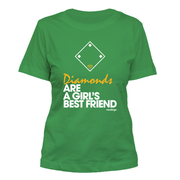 Diamonds Are A Girls Best Friend - Women's Standard Misses Cut T-Shirt Thumbnail