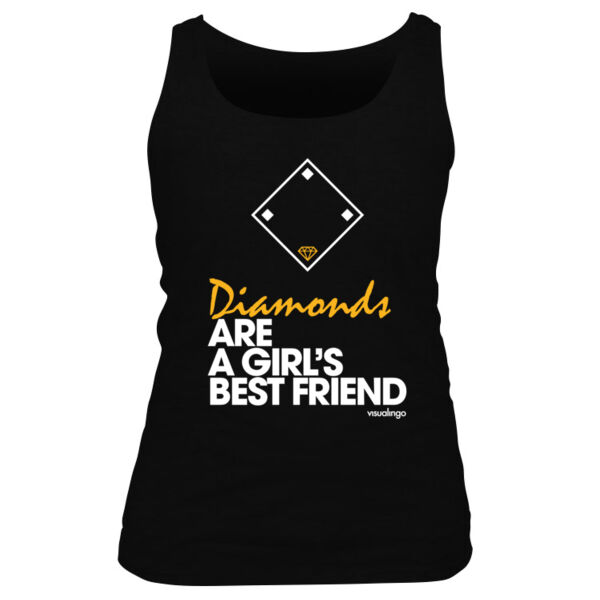 Diamonds Are A Girls Best Friend - Women's Basic Tank Top Thumbnail