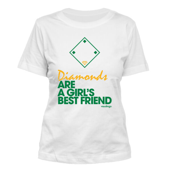 Diamonds Are A Girls Best Friend - Women's Standard Misses Cut T-Shirt Thumbnail