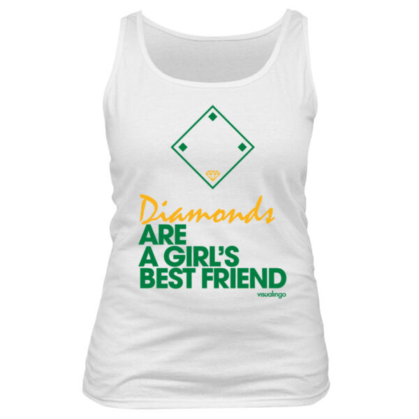 Diamonds Are A Girls Best Friend - Women's Basic Tank Top Thumbnail