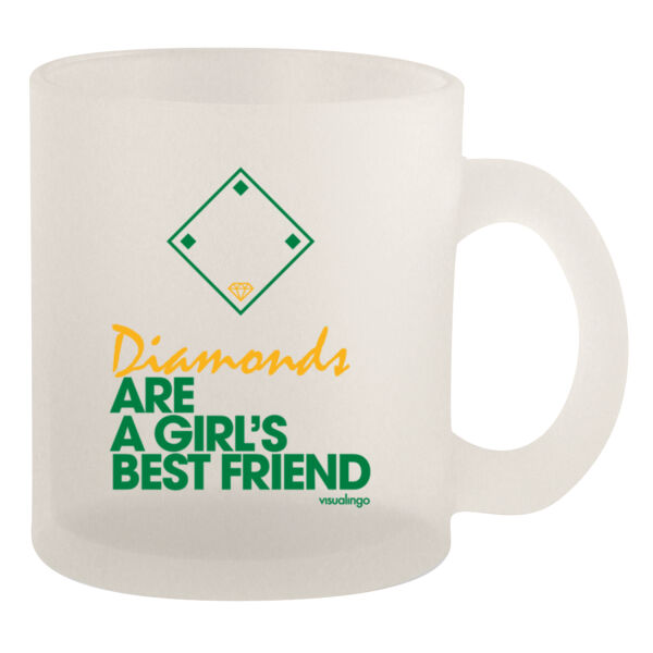 Diamonds Are A Girls Best Friend - 10oz Frosted Mug Thumbnail