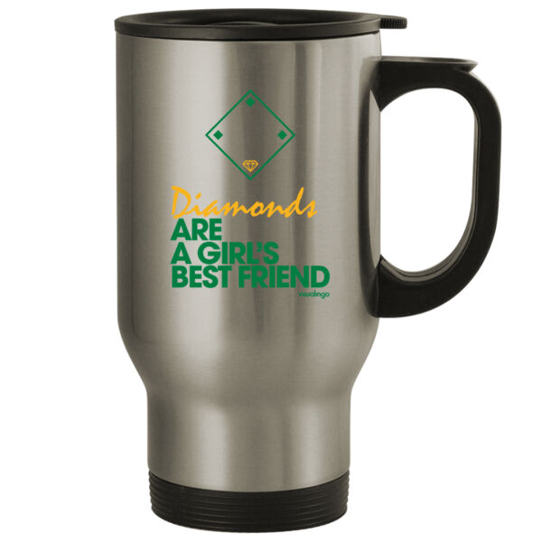 Diamonds Are A Girls Best Friend - 14oz Stainless Steel Travel Mug Thumbnail