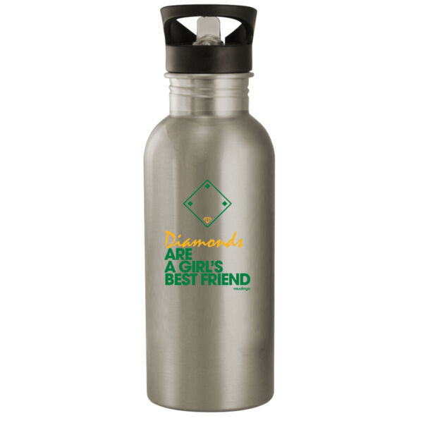 Diamonds Are A Girls Best Friend - 20oz Stainless Steel Water Bottle Thumbnail
