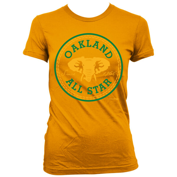 Oakland All Star - Women's Junior Cut Crewneck T-Shirt Thumbnail
