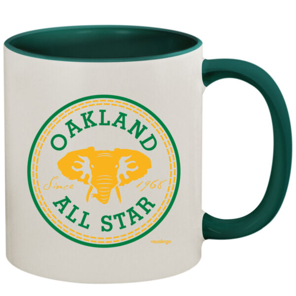 Oakland All Star - 11oz Colored Inner & Handle Mug Thumbnail