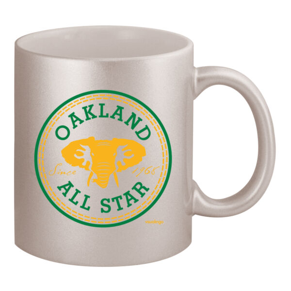Oakland All Star - 11oz Metallic Silver Mug Thumbnail