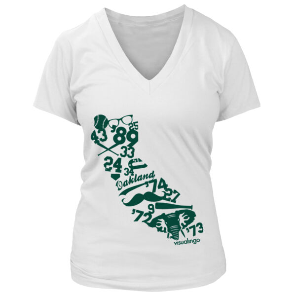 We Run California - Women's Premium Deep V-Neck T-Shirt Thumbnail
