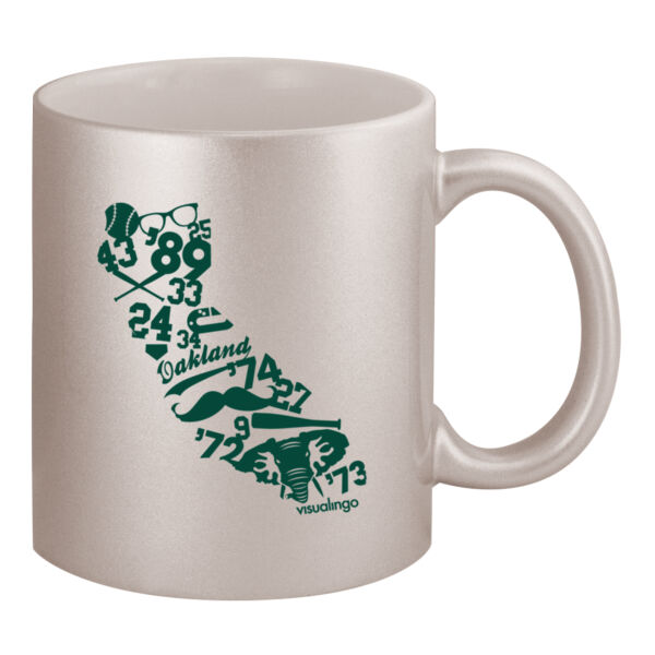 We Run California - 11oz Metallic Silver Mug Thumbnail
