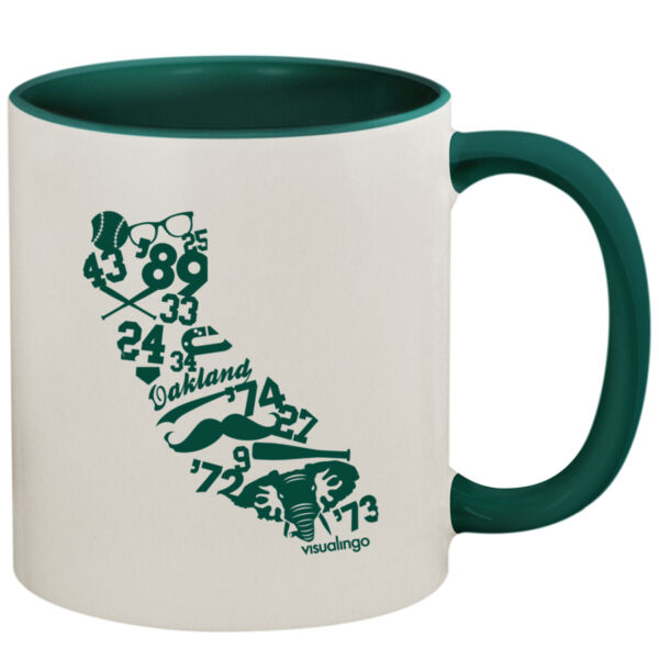 We Run California - 11oz Colored Inner & Handle Mug Thumbnail