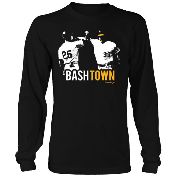 Bash Town - Men's Heavy Long-Sleeve T-Shirt Thumbnail