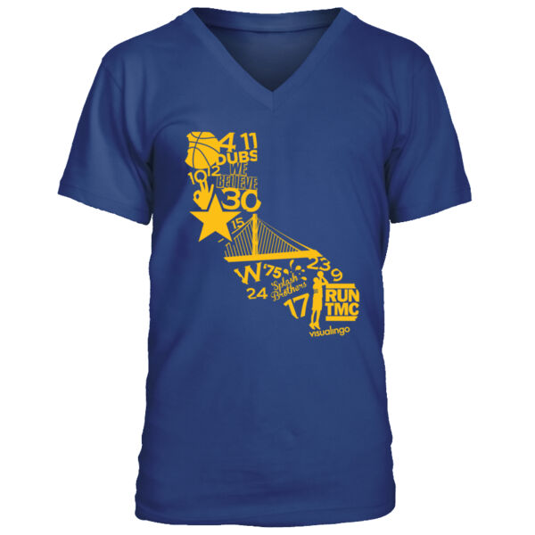We Run Golden State - Men's Premium V-Neck T-Shirt Thumbnail
