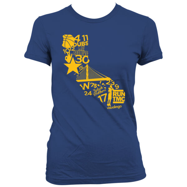We Run Golden State - Women's Junior Cut Crewneck T-Shirt Thumbnail