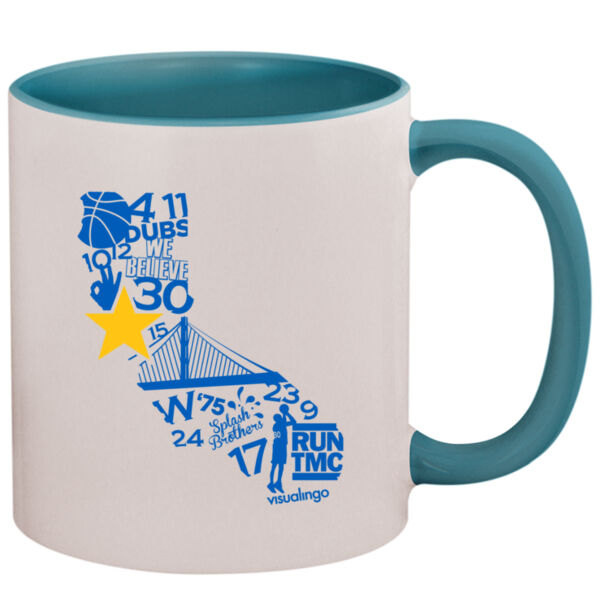 We Run Golden State - 11oz Colored Inner & Handle Mug Thumbnail