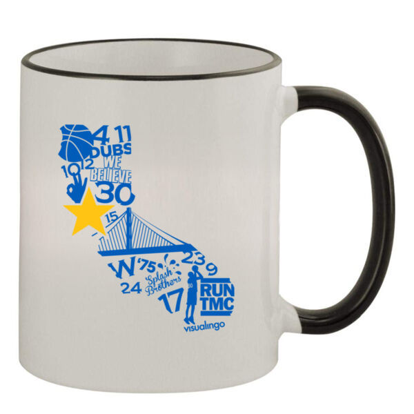 We Run Golden State - 11oz Colored Rim & Handle Mug Thumbnail