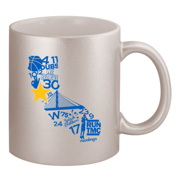 We Run Golden State - 11oz Metallic Silver Mug Thumbnail