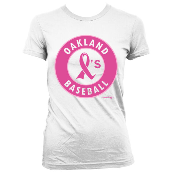 Pink Ribbon - Women's Junior Cut Crewneck T-Shirt Thumbnail