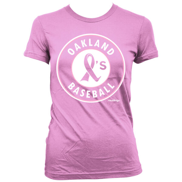 Pink Ribbon - Women's Junior Cut Crewneck T-Shirt Thumbnail