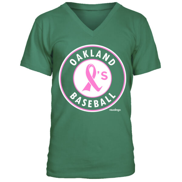 Pink Ribbon - Men's Premium V-Neck T-Shirt Thumbnail