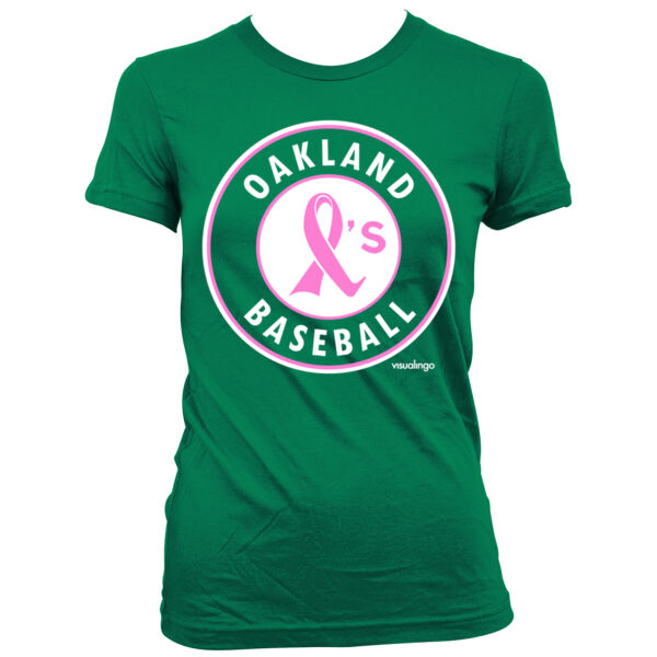 Pink Ribbon - Women's Junior Cut Crewneck T-Shirt Thumbnail