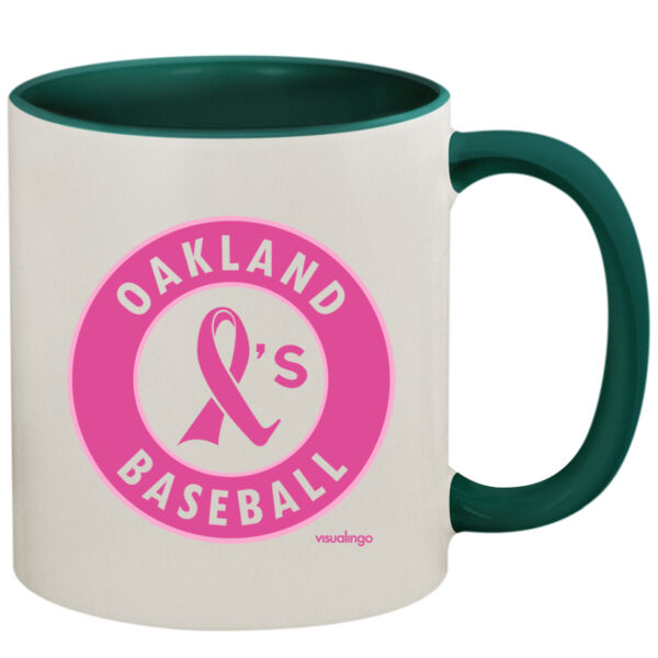 Pink Ribbon - 11oz Colored Inner & Handle Mug Thumbnail