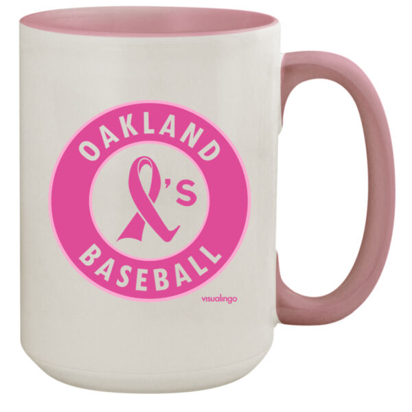 Pink Ribbon - 15oz Colored Inner & Handle Mug Thumbnail
