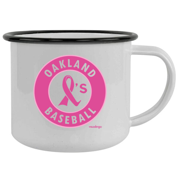 Pink Ribbon - 12oz Camping Mug Thumbnail