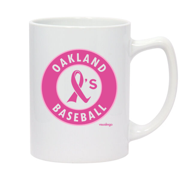 Pink Ribbon - 14oz White Statesman Mug Thumbnail
